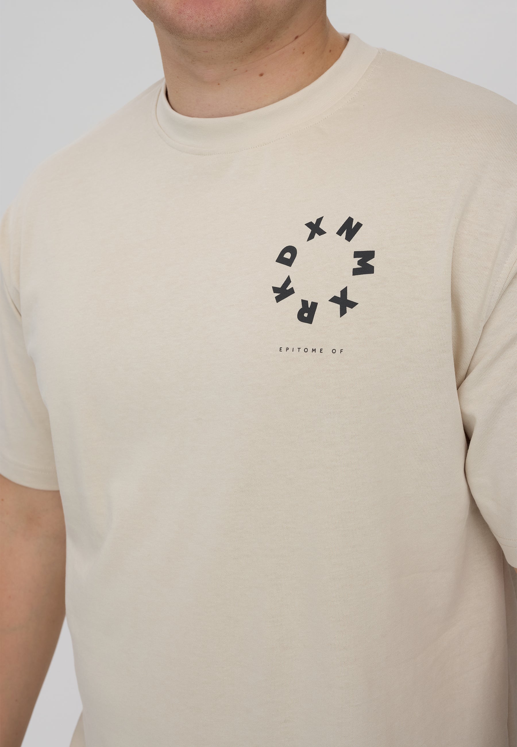 DXNMXRK. DXGalal T-shirt Beige